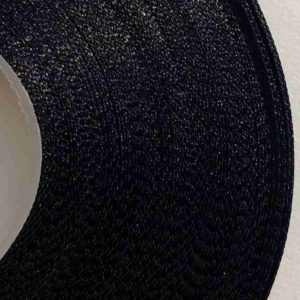 Saten traka 9 mm - crna 3.60 m