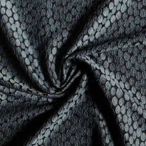 Jacquard (žakard) - plavo/crna 0.80 m