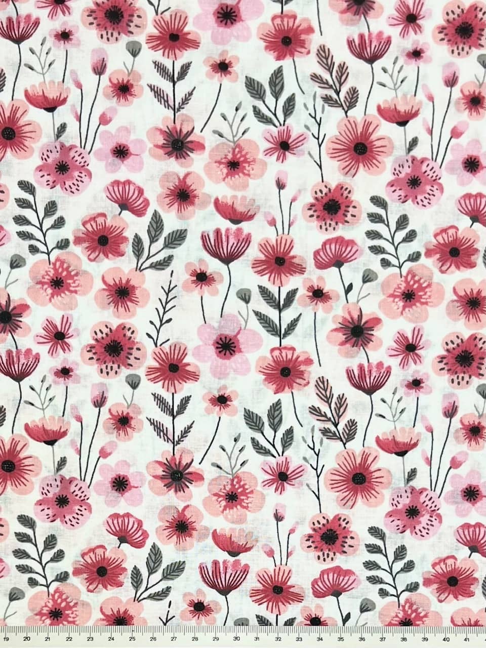 Pamučna tkanina - cvijeće - Slika 2