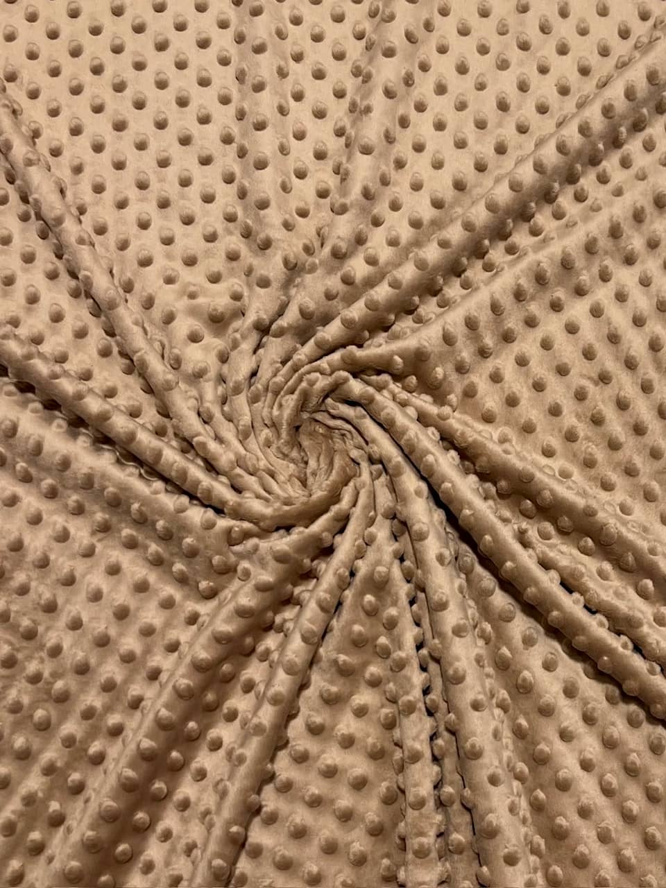 Velur minky - light nut