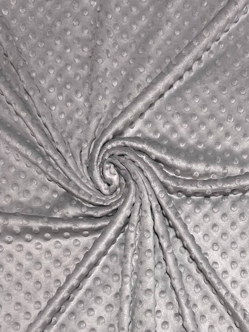 Velur minky - medium grey