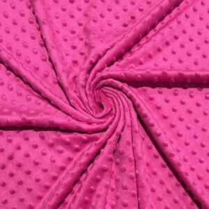 Velur minky - rosa pink